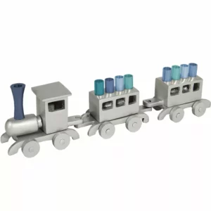 Blue "Train" Menorah - Emanuel