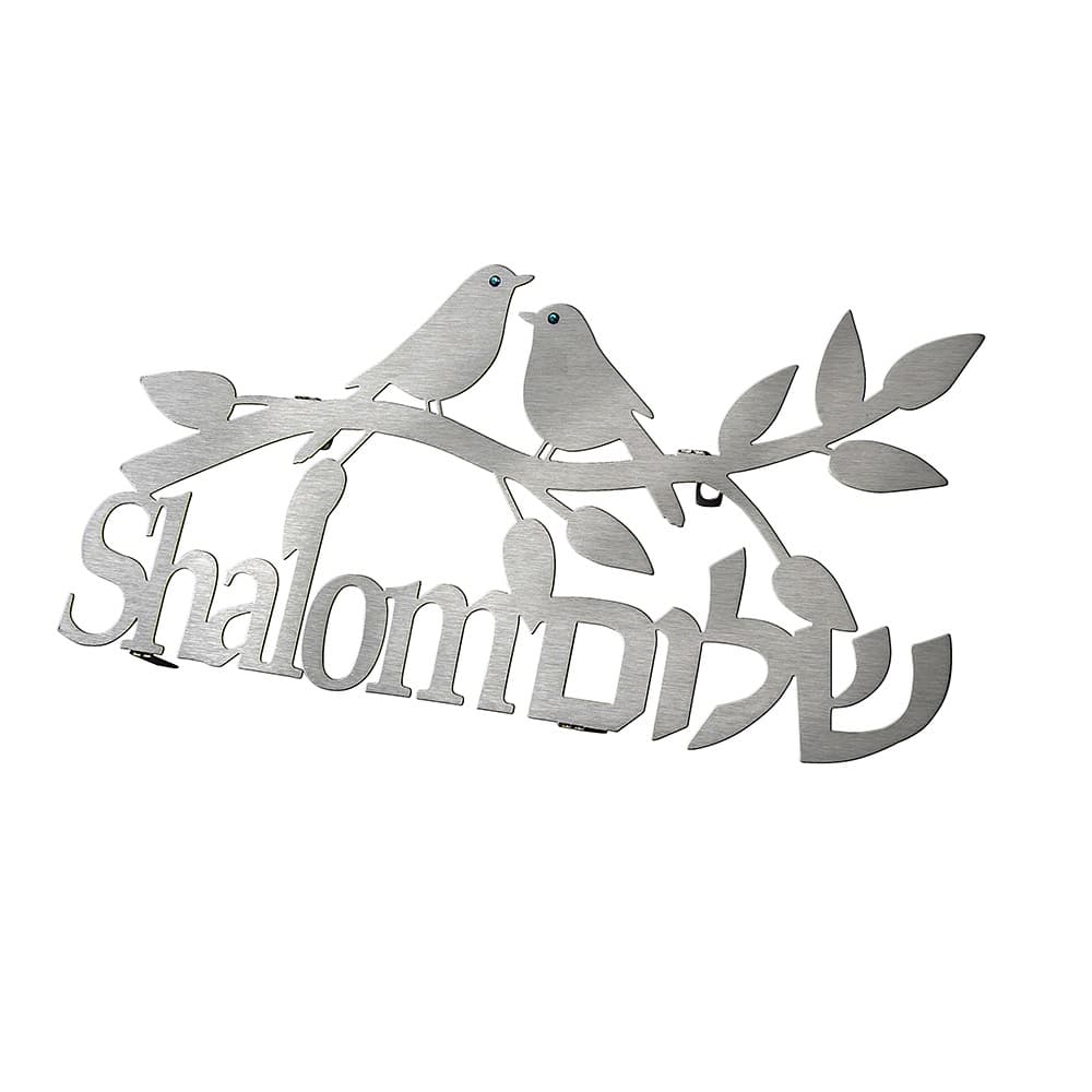 אותיות מרחפות שלום ענף וציפורים Shalom קישוט לבית House Decor Jewish דורית יודאיקה