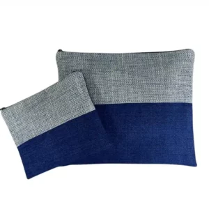 סט תיקי טלית ותפילין משולב כחול