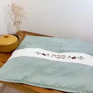 כיסוי פלטה רימונים מעונים טורקיז אפור-רונית גור